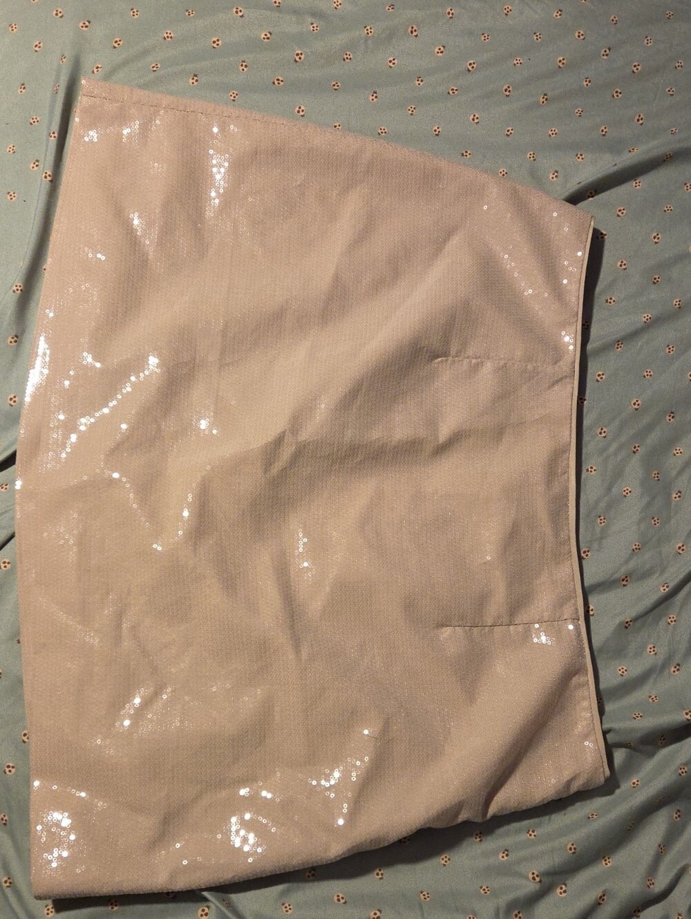 a new day Beige Sequin Pencil Skirt